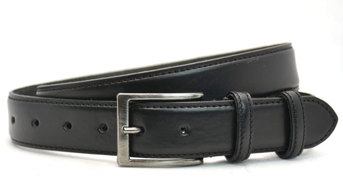 Timbelt Leren Pantalon Riem 3.5 cm Zwart | Maat 105