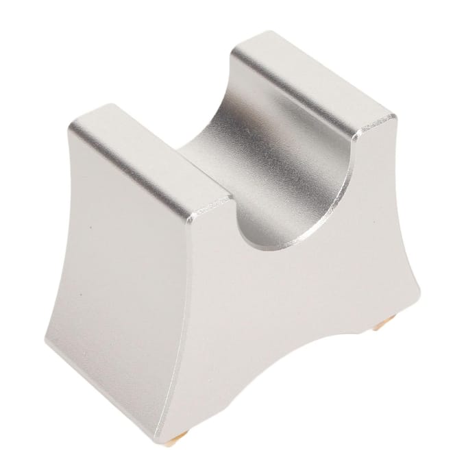 Support de chemin de câbles Hi-Fi à pointes multifonction en alliage d'aluminium, serre-câbles Hi-Fi, support de câbles, alimentation argenté