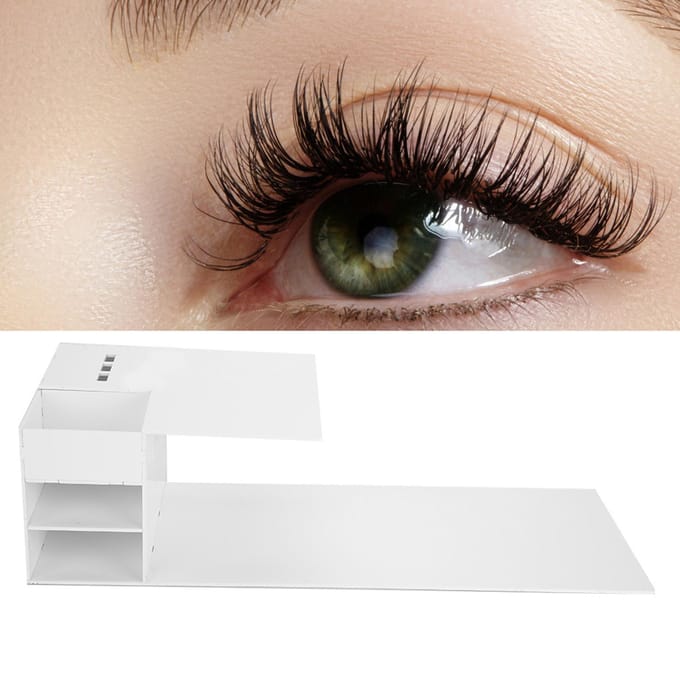Professioneel Acryl Wimperverlenging Kussen Plank Standaard met Pincet Rek white