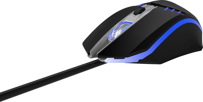 Qware Gaming - Muis - Dallas - RGB LED - Programmeerbaar - 2400 DPI