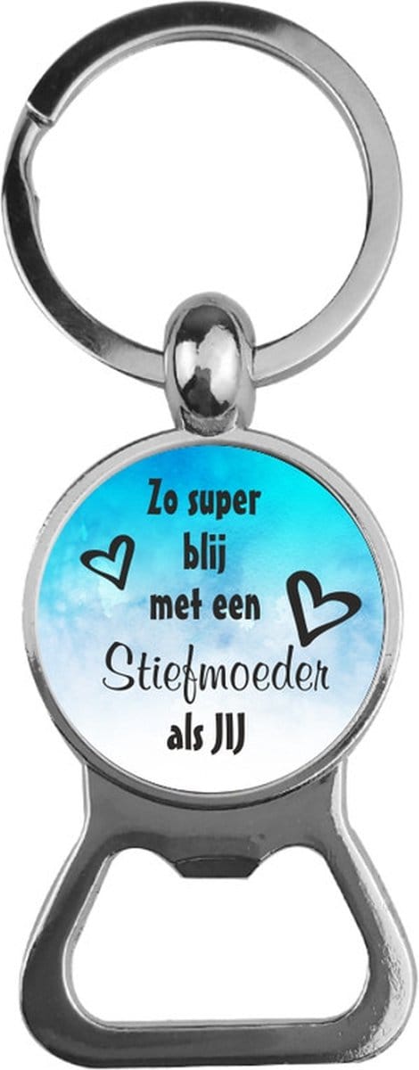 Bieropener Glas - Zo Super Blij Met Een Stiefmoeder Als Jij
