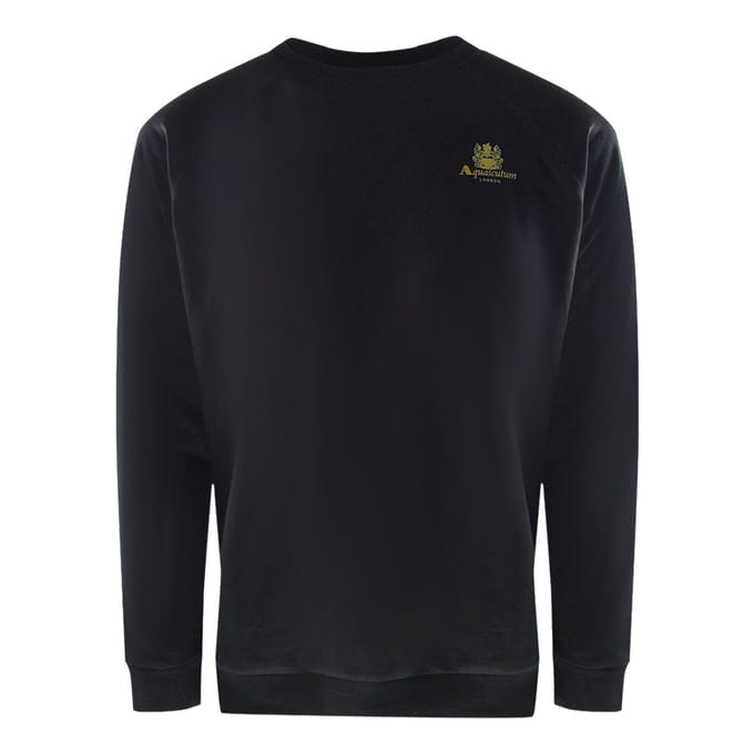 Aquascutum Iconic Crest Zwarte Crewneck Trainingsset