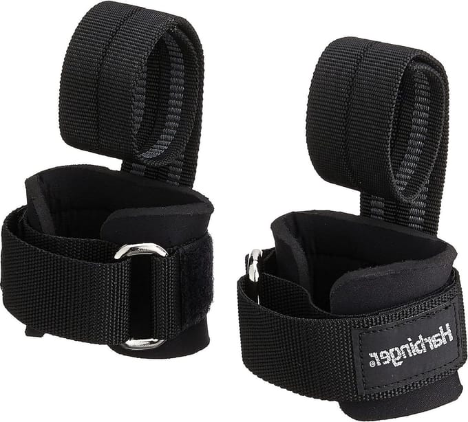 Antislip nylon lifting straps met DuraGrip - verbeterde grip en controle (paar)