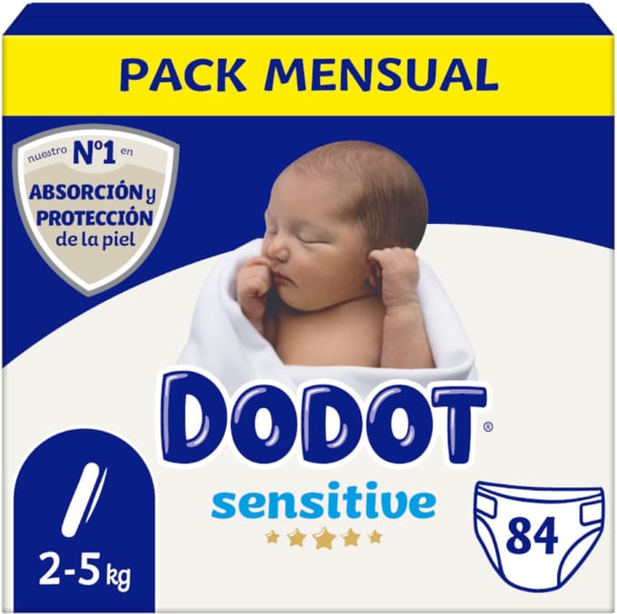 Dodot Sensitive - luiers - 84st N°1 (2-5kg)