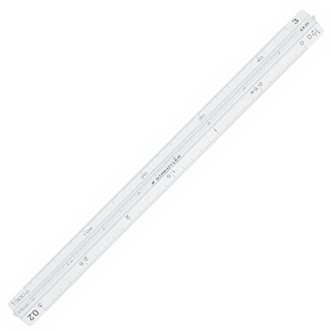 Hoge Precisie Aluminium Driehoekige Schaal Architect - 15cm