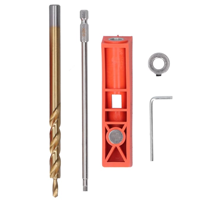 Pocket Hole Jig Kit Getrapte Boor Schroevendraaier Positioneringsmal Houtbewerkingsgereedschap