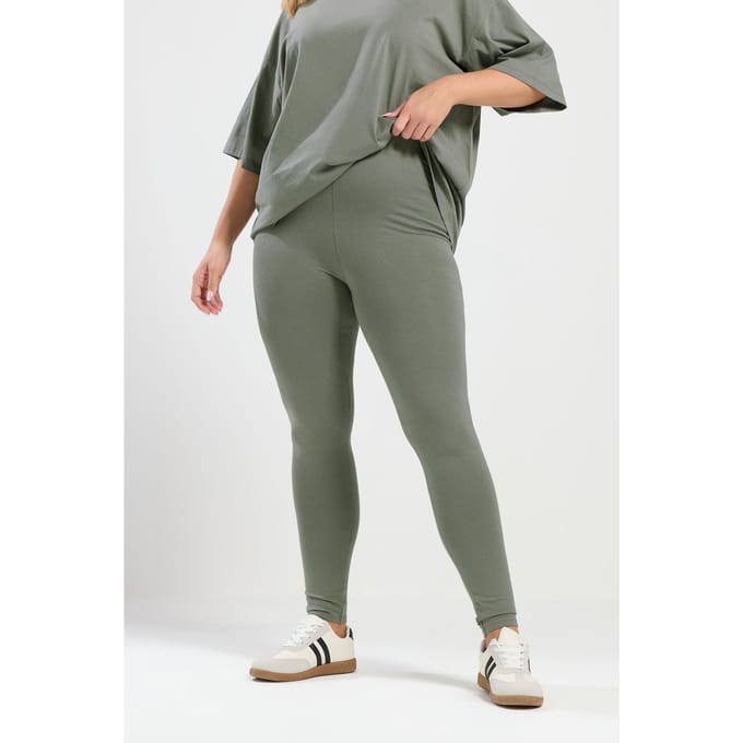 Yours Kakigroene Leggings Size 42