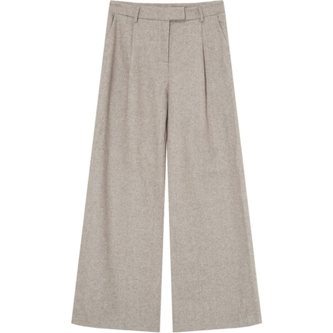 Grace & Mila Times pantalon wolmix visgraat beige