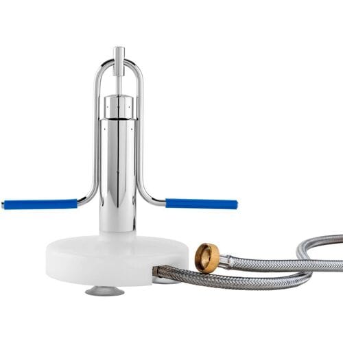 GGM Gastro Behälter- & Gläserdusche mit Standfuss, Saugnäpfen & Schlauch Zilver