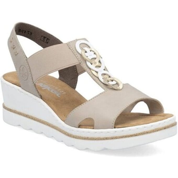 Sandalen met sleehak Rieker 6749862