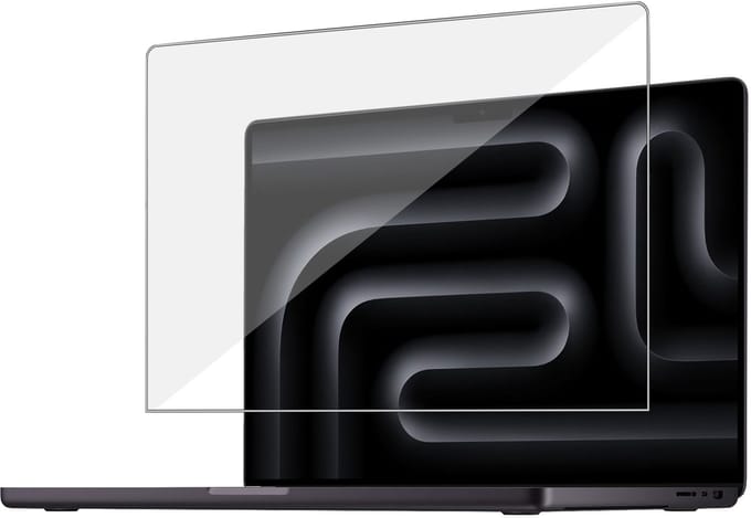 ChiGuard Screenprotector Geschikt voor MacBook Air / Pro 13 inch Screenprotector - Beschermglas - Curved - GuardCover