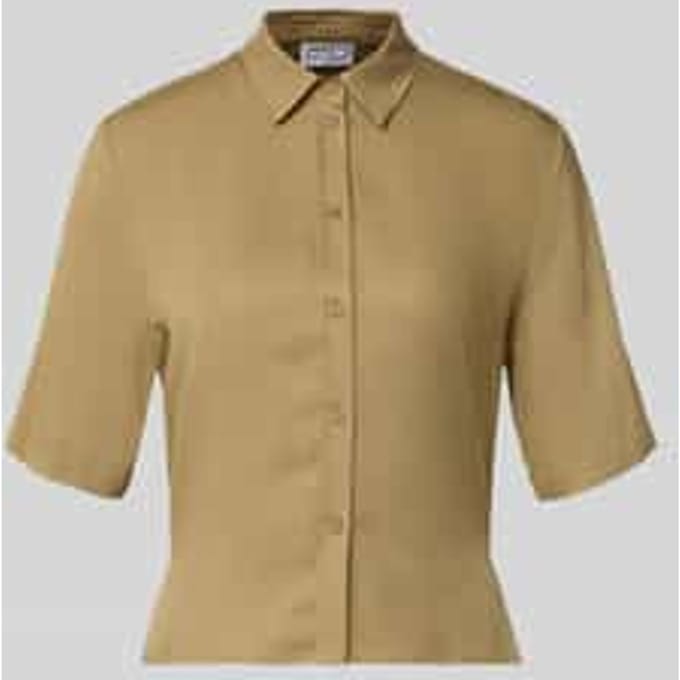 Korte mouwblouse van viscose met 1/2-mouw