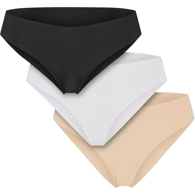Urban Classics - Lasercut Brazilian 3-Pack Slip set - S - Multicolours