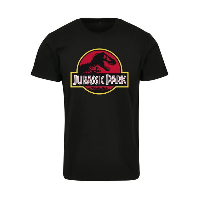 Merchcode Jurassic Park - Logo Heren Tshirt - M - Zwart