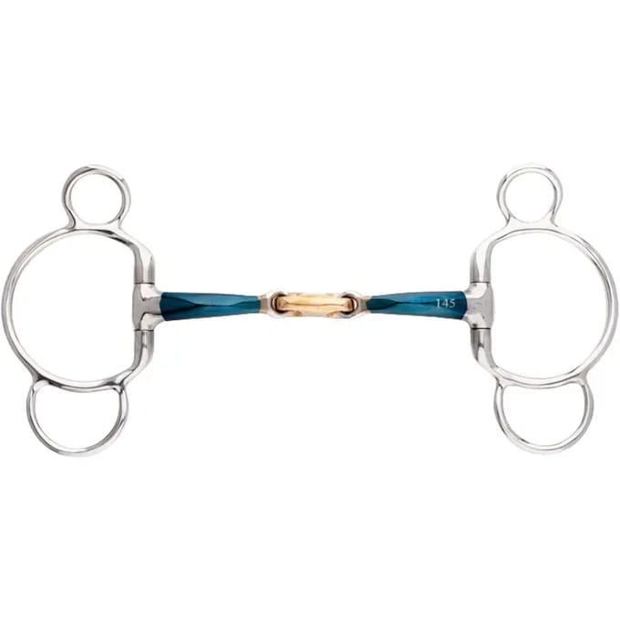 Mors 3 of 4 ringen voor dubbel gebroken bit Kavalkade Ergonomic