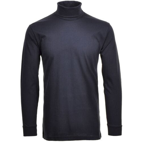 Ragman Long Sleeve Uni Col T-Shirt Single Jersey Marine / male
