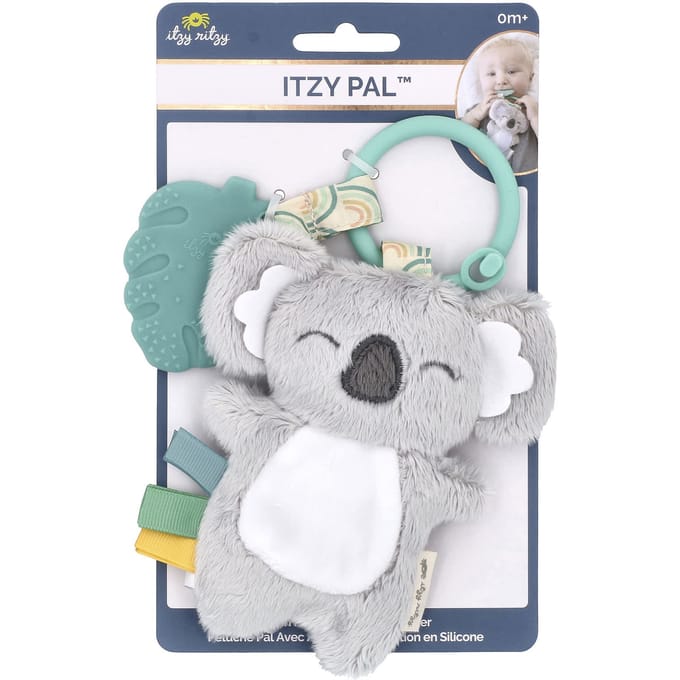 Itzy Ritzy, Itzy Pal™, peluche Pal, avec titre en silicone, 0 mois et plus, koala, 1 titre white