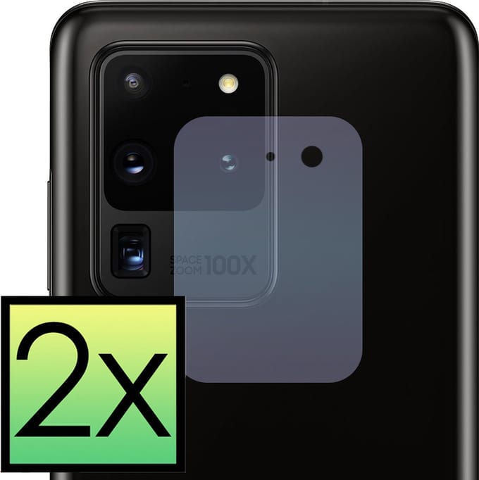 Camera Lens Protector - 2 Stuks - Geschikt voor Samsung Galaxy S20 Ultra - Camera Screenprotector - Beschermglas - Gehard Glas - Tempered Glass - Screen Protector
