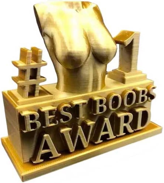 Best Boobs Award - Borsten - Prijs - Kado - Grappig - Vriendin - Vrouw - Vrijgezel