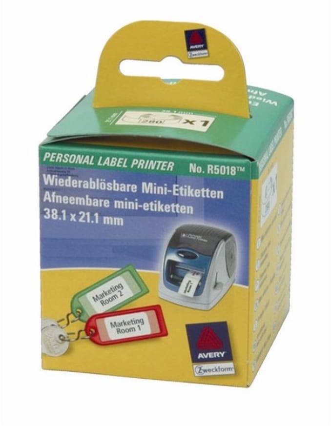 Universele thermische etikettenrol 38,1x21mm