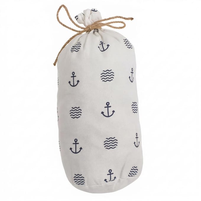 Dailygoods- Deurstopper 1,5 kg - Deurbuffer - Deurstoppers voor binnen - Deurvastzetter - Decoratief - Polyester met maritiem design