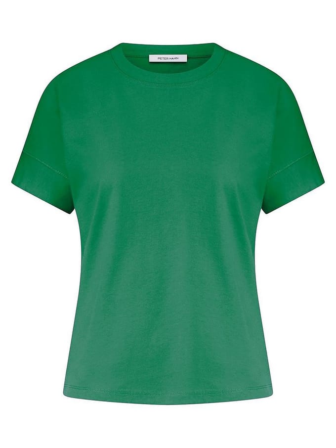 Shirt ronde hals Van Peter Hahn groen