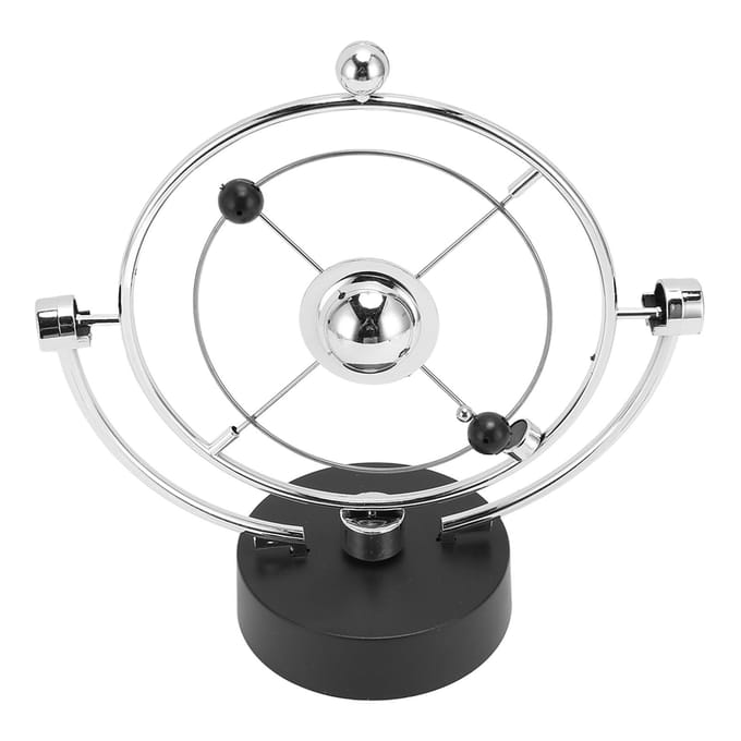 Perpetuum Mobile Asteroïde Speelgoed USB Voeding Batterij Aangedreven Elektronisch Perpetuum Mobile white