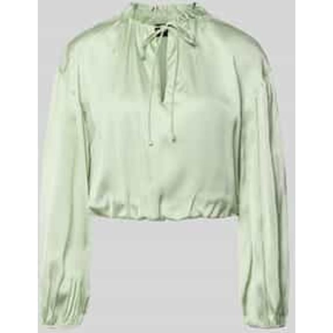 regular fit blouse met lange mouwen van pure viscose model 'BRISE'