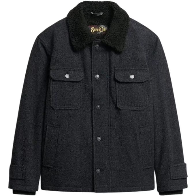 Superdry - The Merchant Store-Wollen Chore jas - Heren - Jassen
