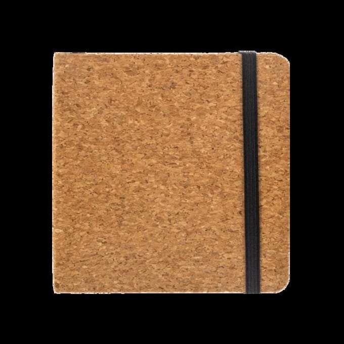 Carnet - Croquis - Dessin - Notes - 12x12cm - 80pages - Couverture en liège