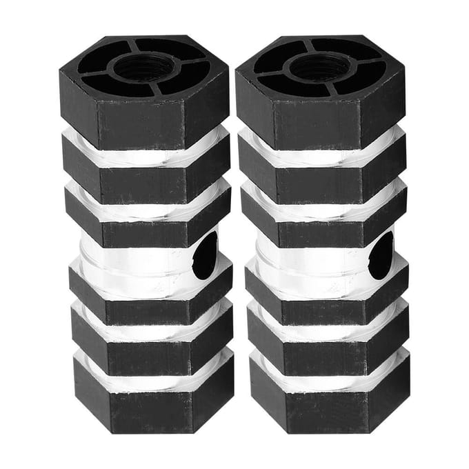 Achteras Peg Fiets Fiets Aluminiumlegering Pegs BMX Pegs (Zwart) gray