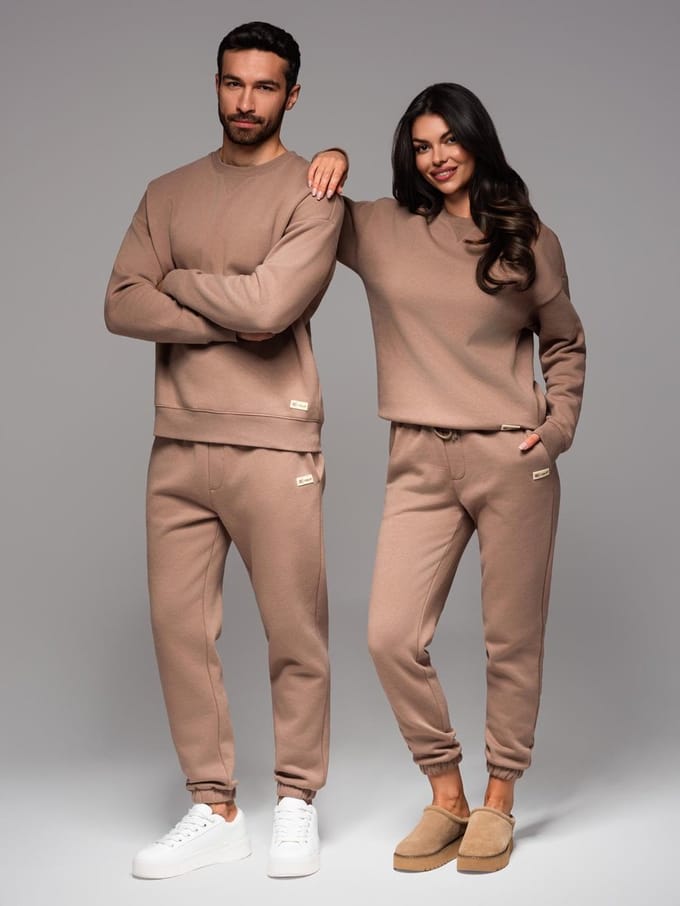 OMBRE Set - Katoen - Effen Koffie U1 (XS-S)