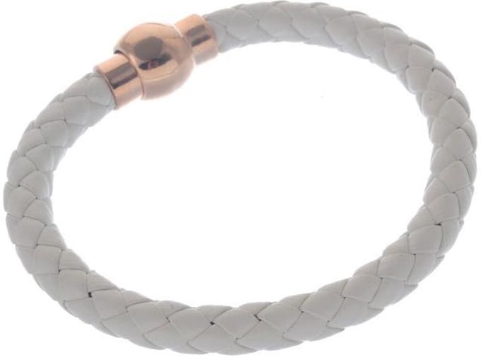 Behave - lichtgrijze armband met magneetsluiting - zachte basistoon
