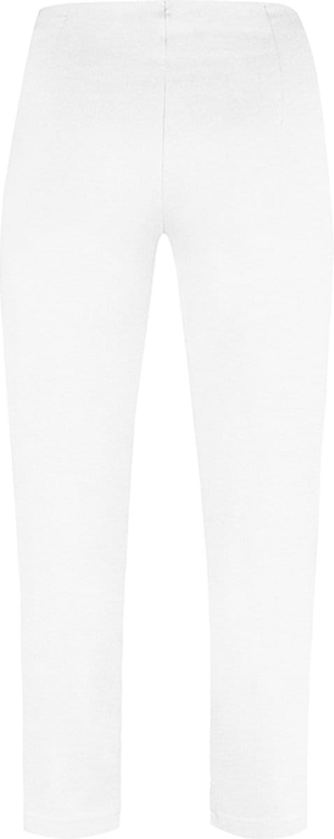 Robell Lena09 Dames Comfort Stretch 7/8 Pantalon - Wit - Maat52