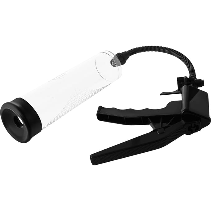 Dream Toys - Ramrod penispomp met knijphendel - Zwart