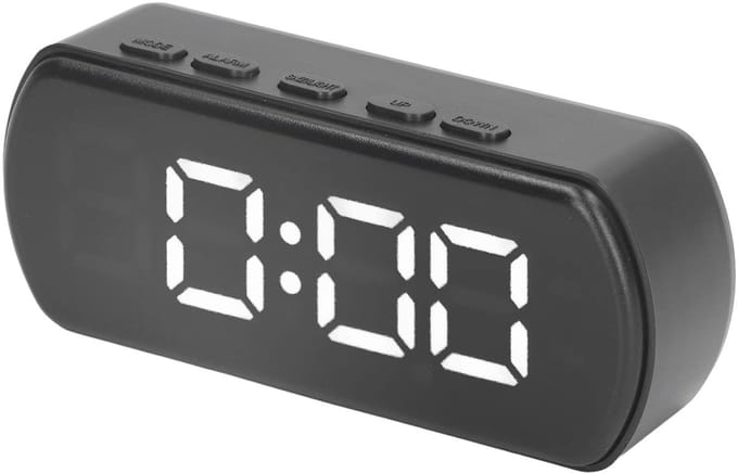 Dailygoods- Digitale Wekker Snooze-functie - Temperatuursensor - Twee Weergavemodi - LED-display - Energiebesparend - Slimme Lichtsensor