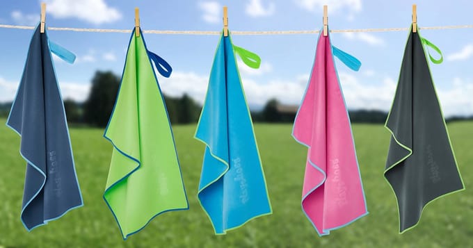 Uniseks 328108, multifunctionele handdoek, microvezel, blauw, 80 x 160 cm