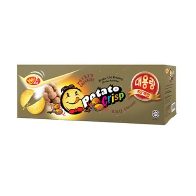 Aardappelchips BBQ Smaak Knapperige Gebakken Snack 780g (15g x 52 stuks) brown