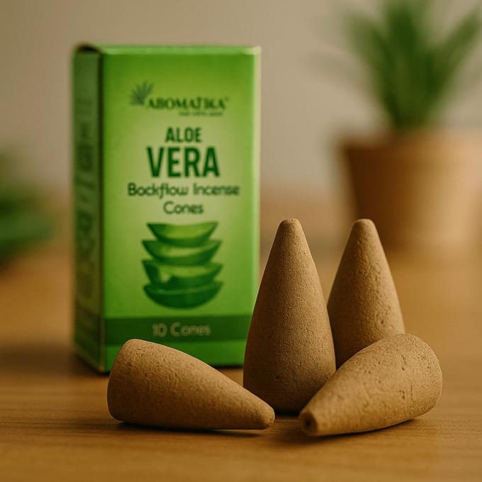 Masala Backflow Wierookpakket van 10 - Aloë Vera