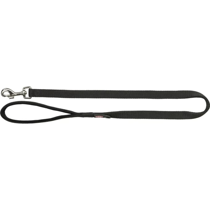 Trixie Premium leash M-L: 1.00 m/20 mm Zwart