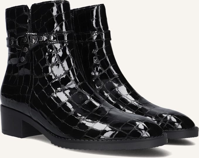 Gabor 511 Enkellaarsjes - Enkelboots met rits - Dames - Zwart - Maat 36