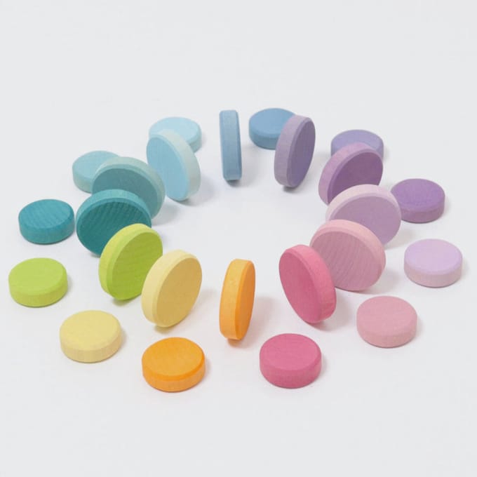 GRIMMS munten regenboog pastel 3 jr+