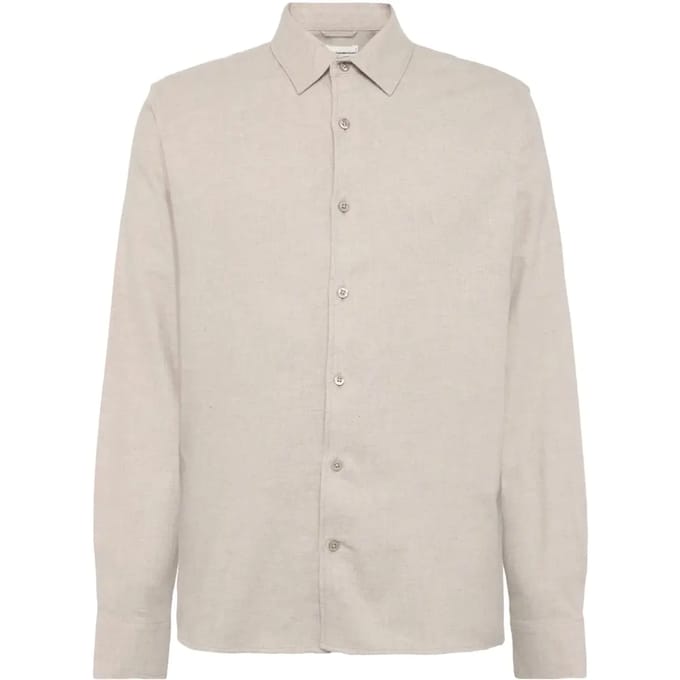 Flanellen overhemd met lange mouwen KnowledgeCotton Apparel Dune