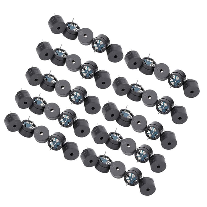 50 Stuks Passieve Buzzer Elektromagnetisch Type 16ohm AC 2KHz 3V 5V 9V 12V Buzzer zwart