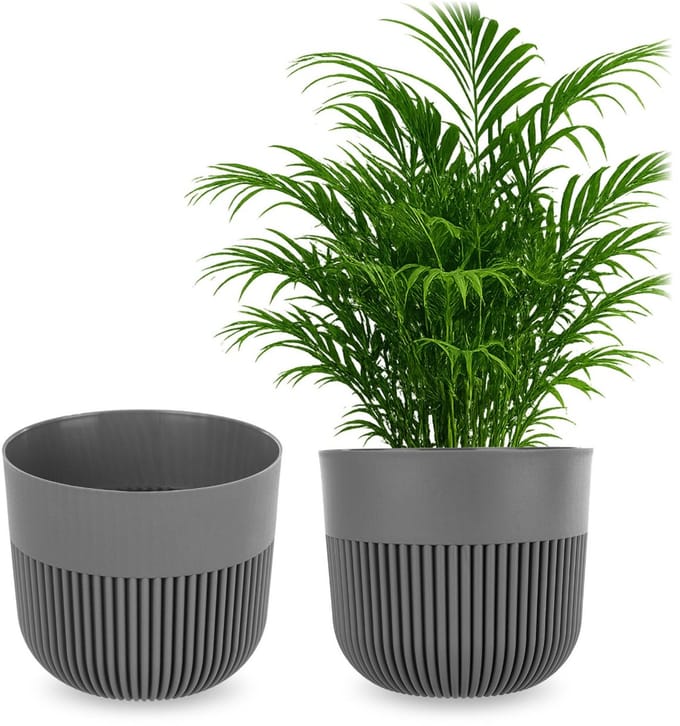 KADAX Bloempot Alia 19 donkergrijs