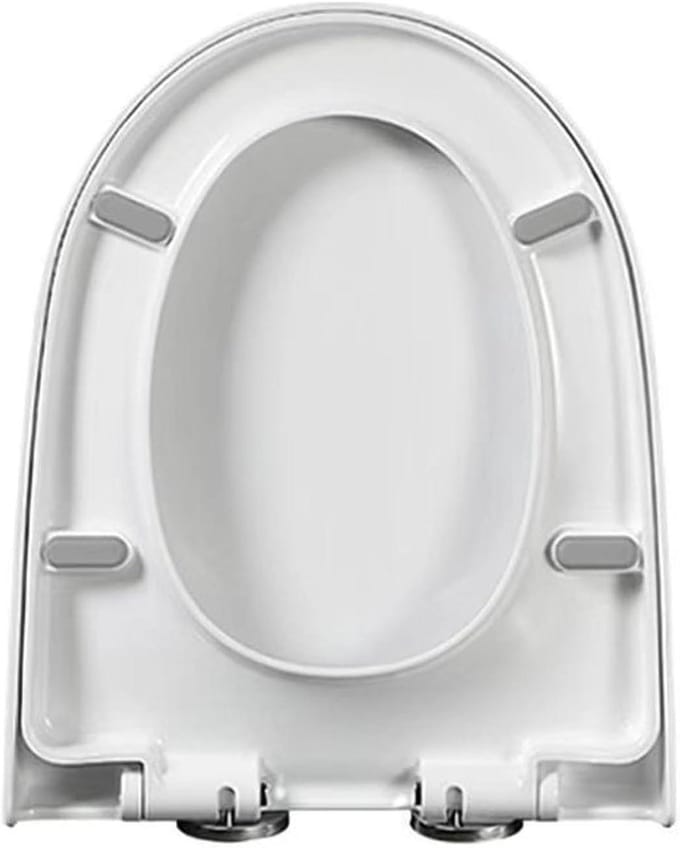 Toiletbril - WC-bril - Hygiënisch Werken - Softclose - 35 x 44 cm - Wit
