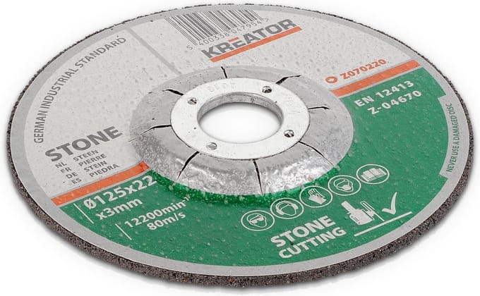 Kreator - Accessories - KRT070220 - Snijschijf steen - Ø 125 3,2mm - 6 st.