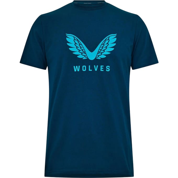 Castore Wolves-T-shirt voor heren (Baai Groen)