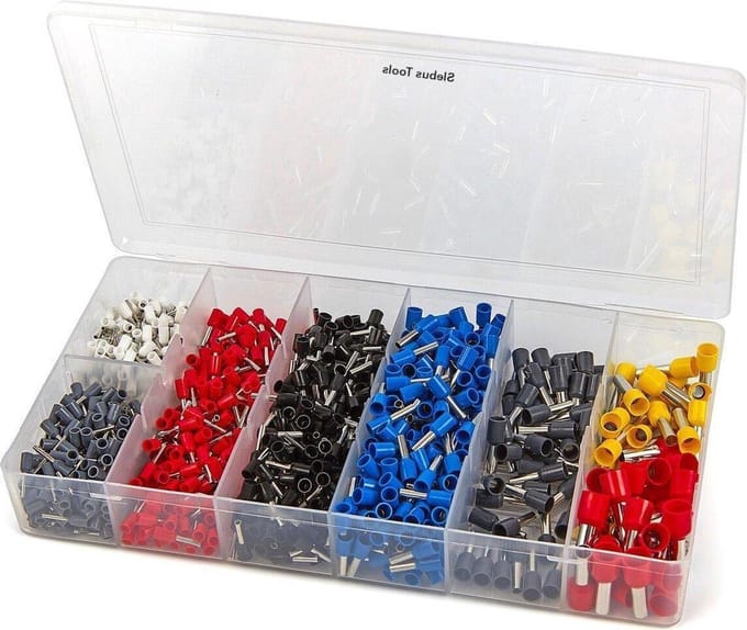 Slebus Tools - Adereindhulzen assortimentsdoos - 1200-delig - Kabelschoenen - Adereindhuls - Adereindhulstang
