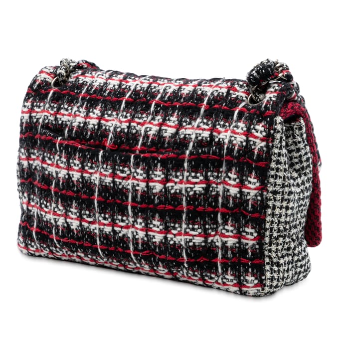 Tweed Multi Print Dubbele Flap Medium Pre-owned